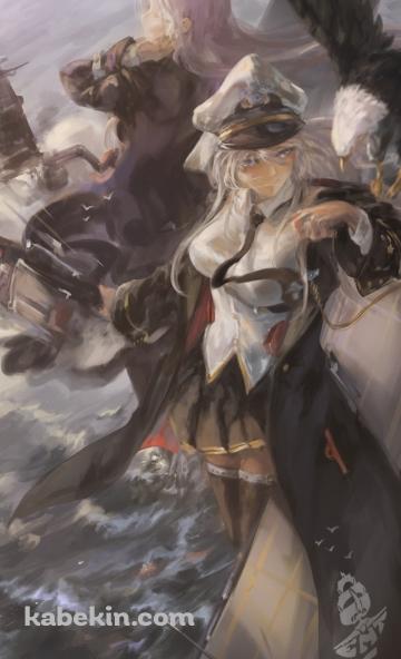 航行するエンタープライズとヨークタウン / アズールレーンのAndroidの壁紙(360px x 592px) スマホ用