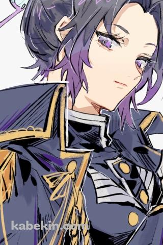 軍服を着たかっこいい胡蝶しのぶ / 鬼滅の刃のAndroidの壁紙(320px x 480px) スマホ用