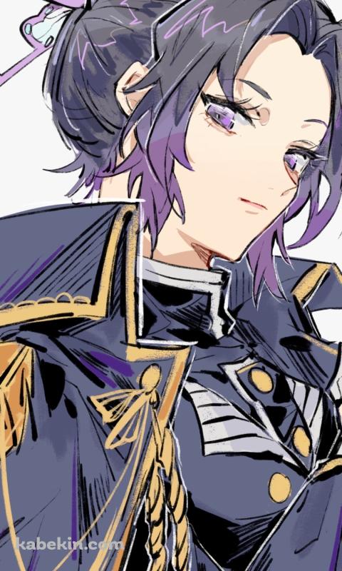 軍服を着たかっこいい胡蝶しのぶ / 鬼滅の刃のAndroidの壁紙(480px x 800px) スマホ用