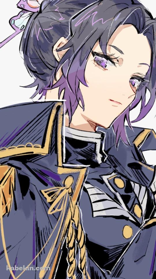 軍服を着たかっこいい胡蝶しのぶ / 鬼滅の刃のAndroidの壁紙(540px x 960px) スマホ用
