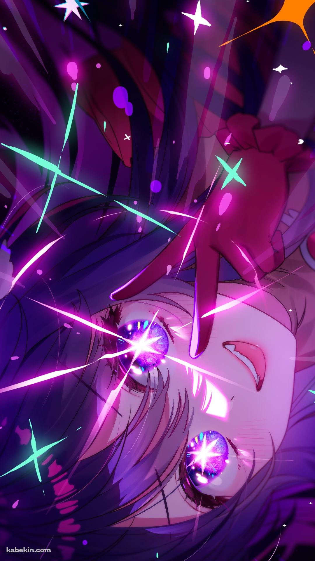 目がキラキラしている星野アイ / ピース / 笑顔 / アイドル / B小町 / 推しの子のAndroidの壁紙(1080px x 1920px) スマホ用
