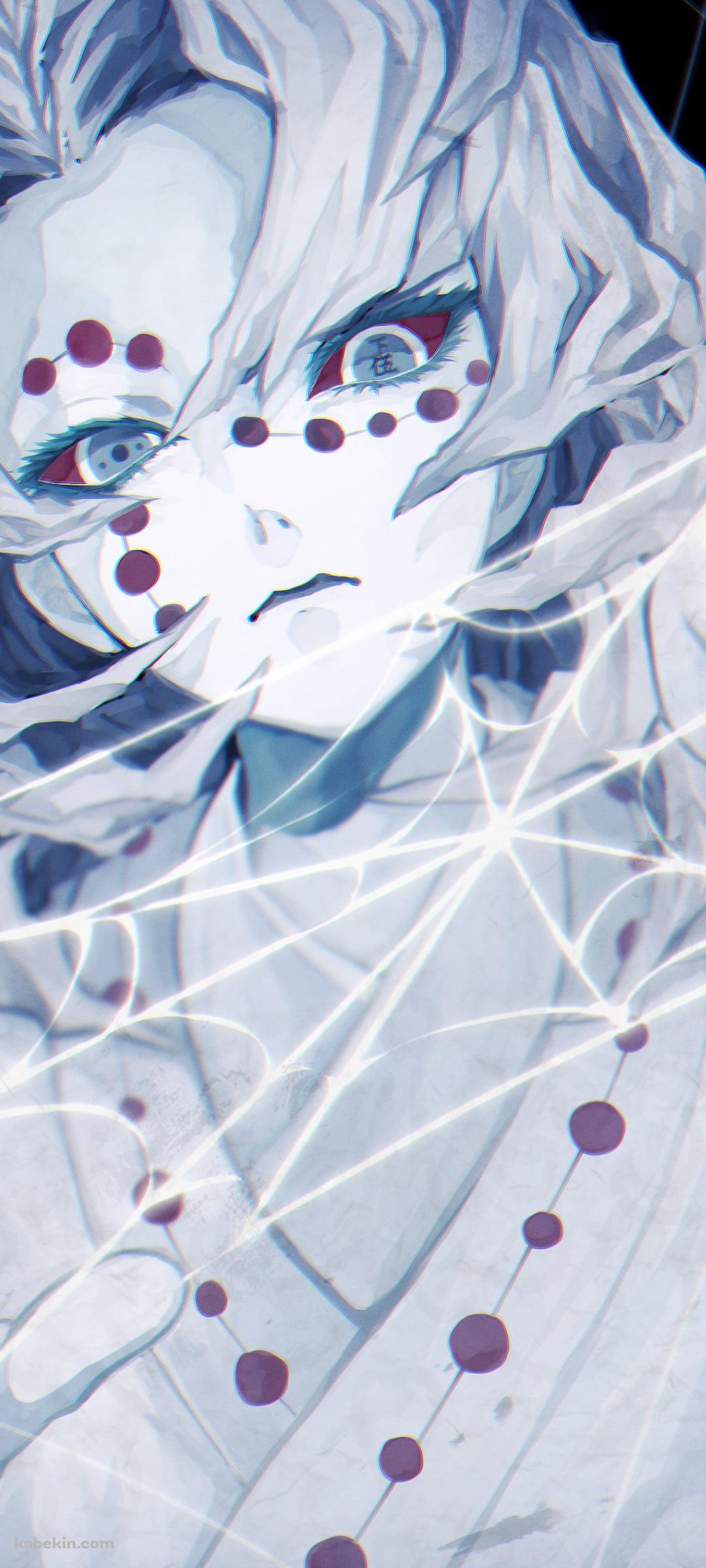 蜘蛛の糸を操る累 / 鬼滅の刃のAndroidの壁紙(1080px x 2400px) スマホ用