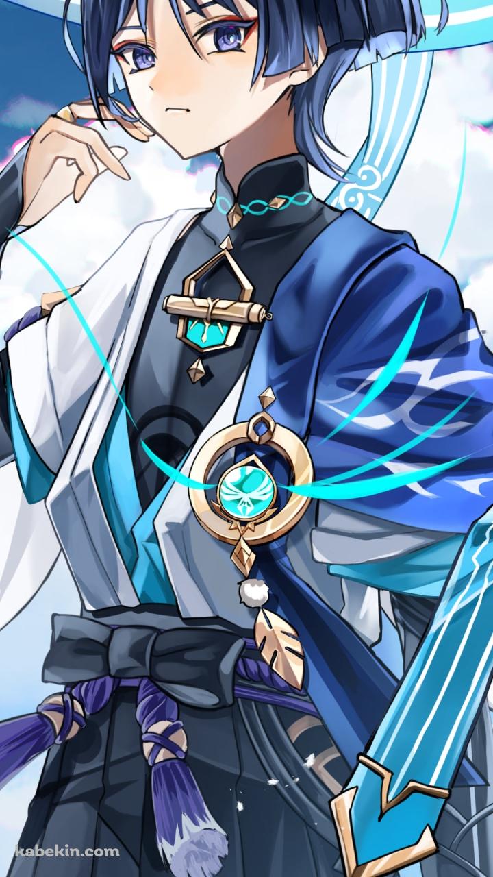 青空とスカラマシュ / 放浪者 / 原神のAndroidの壁紙(720px x 1280px) スマホ用