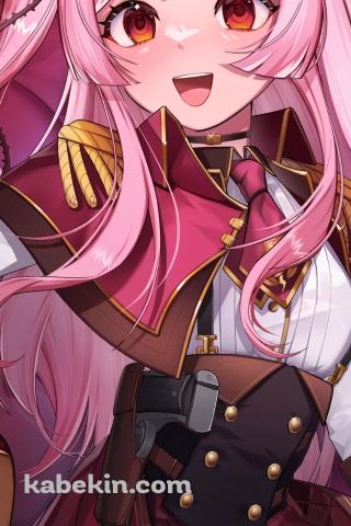 笑顔で帽子に手をかけるロゼミ・ラブロック / にじさんじ / バーチャルYouTuber / VtuberのAndroidの壁紙(320px x 480px) スマホ用