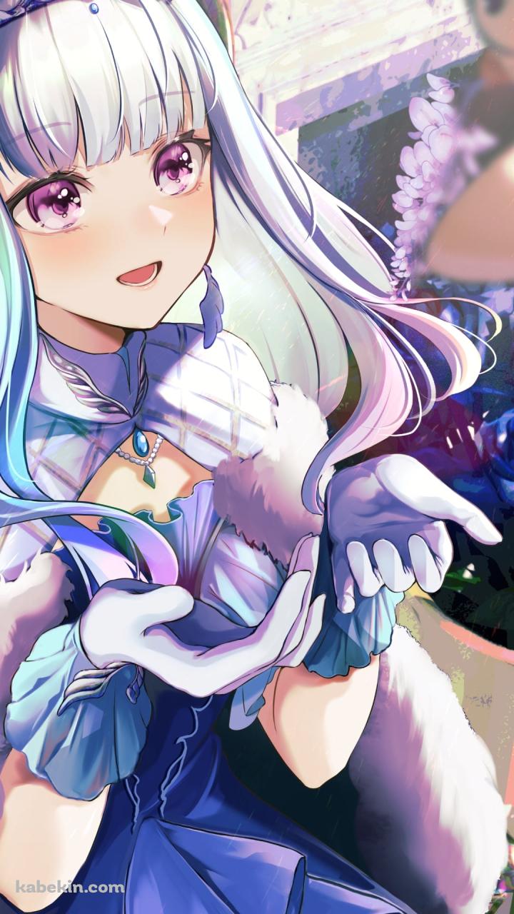 セバスチャン・ピヨードルに手をかざすリゼ・ヘルエスタ / にじさんじ / バーチャルYouTuber / VtuberのAndroidの壁紙(720px x 1280px) スマホ用