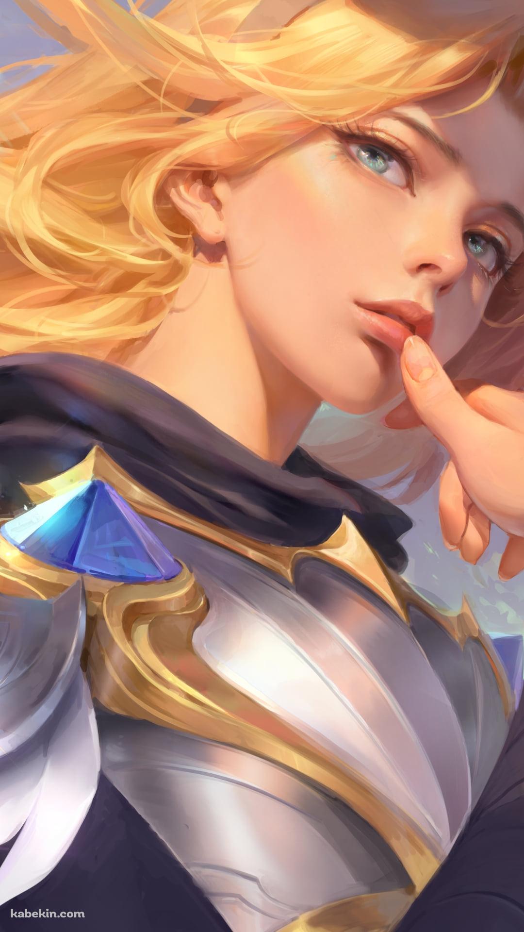 口元に親指をあてる綺麗なラックス / 光の才女 / League of LegendsのAndroidの壁紙(1080px x 1920px) スマホ用