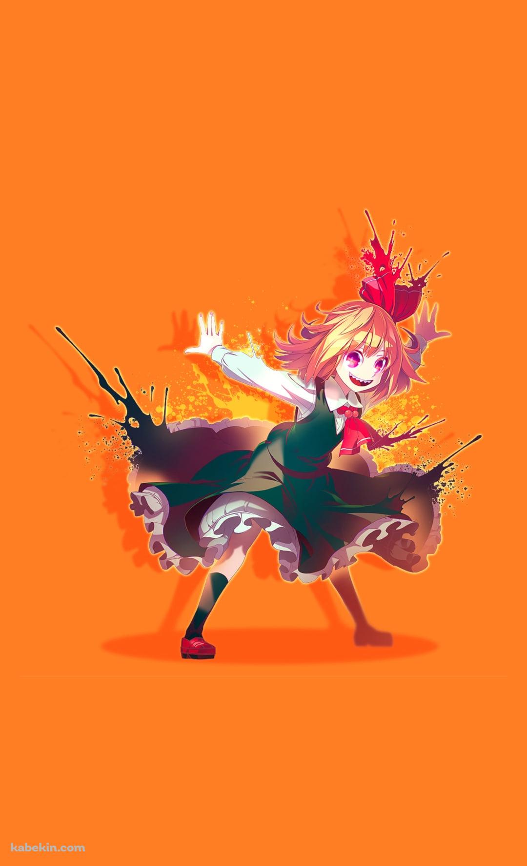 両手を後方に上げるルーミア / 東方のAndroidの壁紙(1080px x 1776px) スマホ用