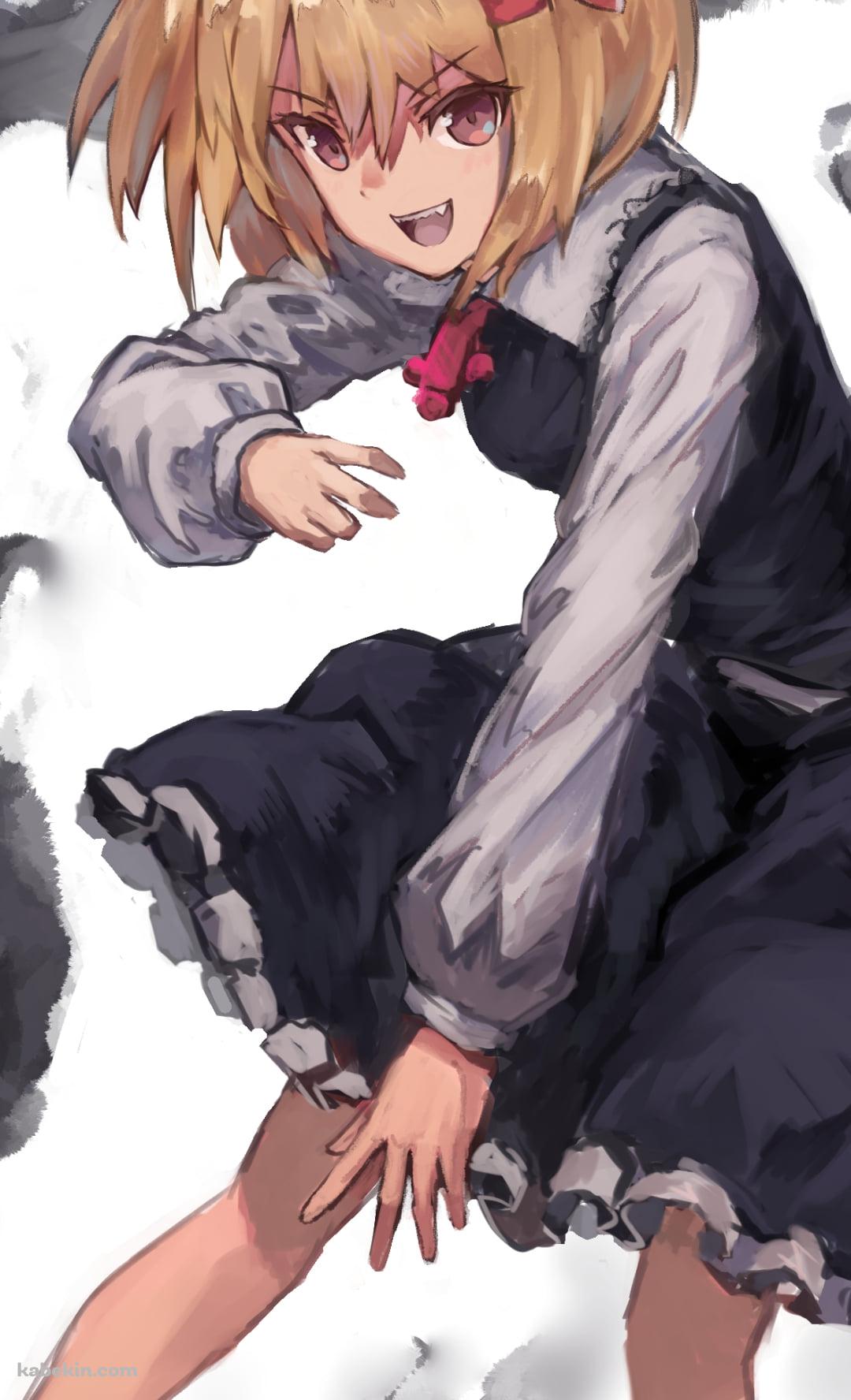 攻撃するルーミア / 東方のAndroidの壁紙(1080px x 1776px) スマホ用