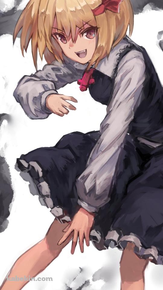 攻撃するルーミア / 東方のAndroidの壁紙(540px x 960px) スマホ用