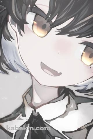 笑顔の鳩羽つぐ / 顔面のアップ / バーチャルYouTuber / VtuberのAndroidの壁紙(320px x 480px) スマホ用