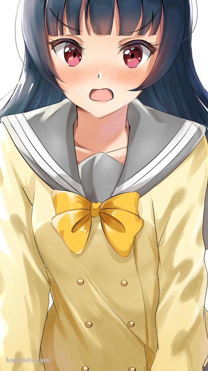 恥ずかしがってる津島善子 / ラブライブ!サンシャイン!!のAndroidの壁紙(720px x 1280px) スマホ用