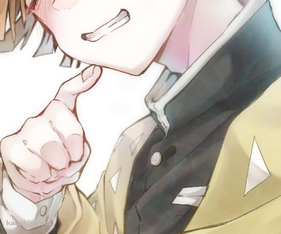 はにかんだ笑顔の我妻善逸 / 鬼滅の刃のAndroidの壁紙(960px x 800px) スマホ用