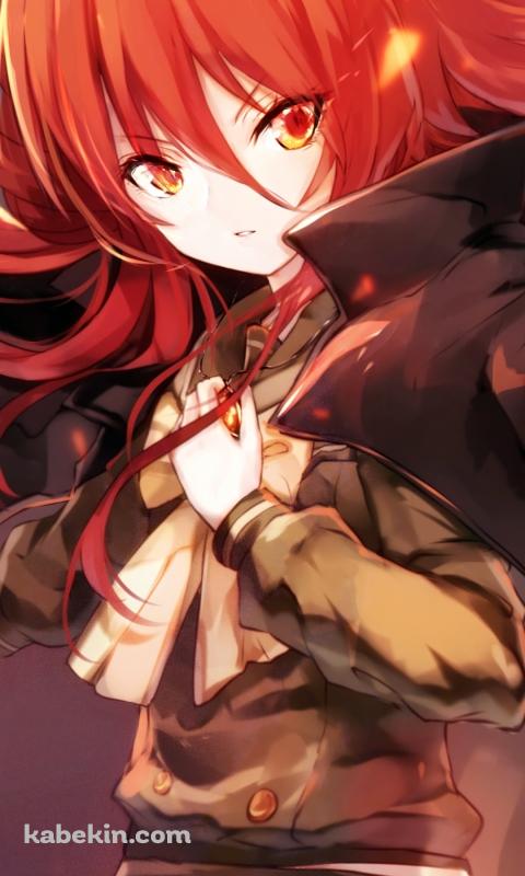 燃える剣を持つシャナ / 灼眼のシャナのAndroidの壁紙(480px x 800px) スマホ用