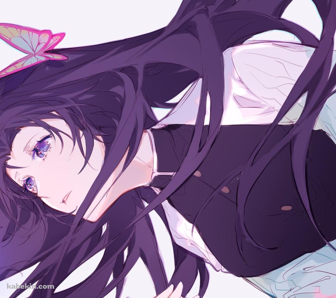 上を見つめる綺麗な胡蝶カナエ / 鬼滅の刃のAndroidの壁紙(1080px x 960px) スマホ用