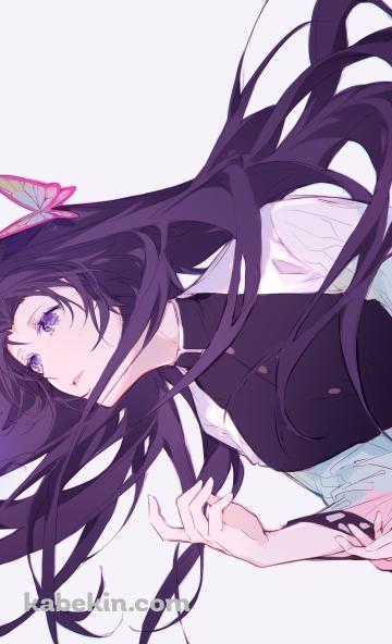 上を見つめる綺麗な胡蝶カナエ / 鬼滅の刃のAndroidの壁紙(360px x 592px) スマホ用