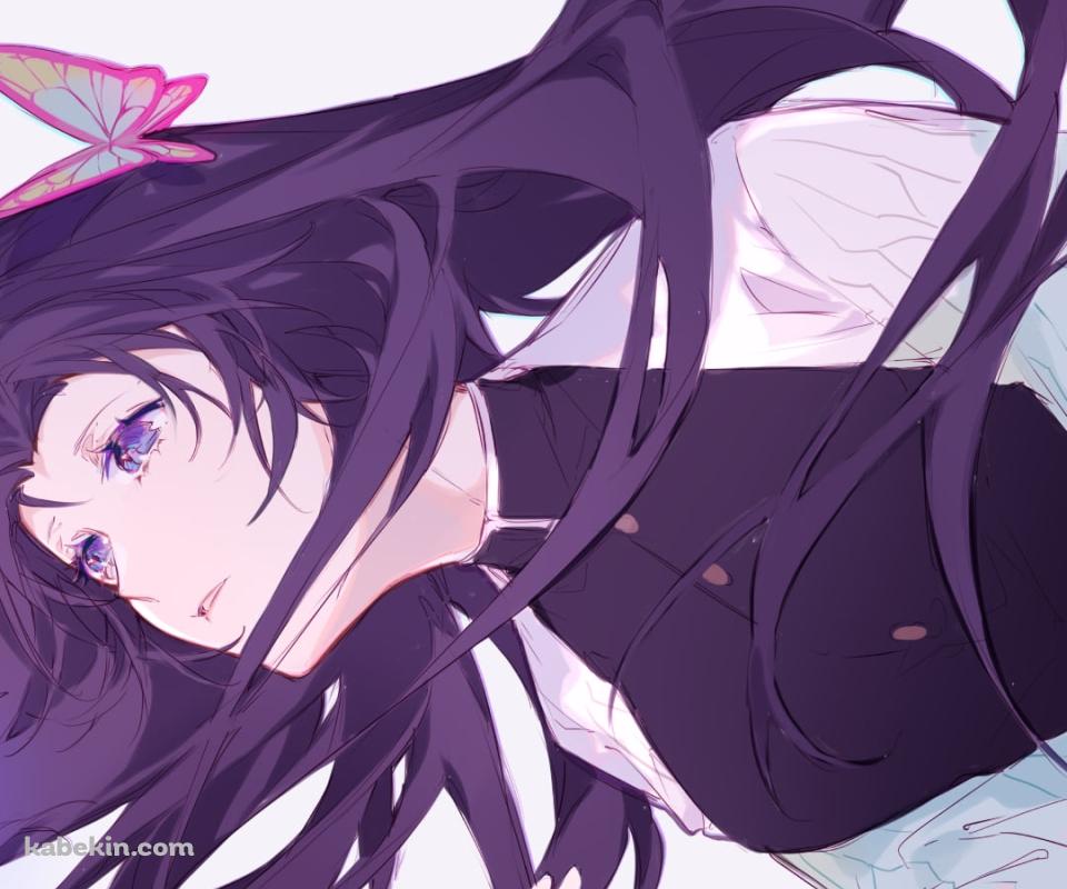 上を見つめる綺麗な胡蝶カナエ / 鬼滅の刃のAndroidの壁紙(960px x 800px) スマホ用