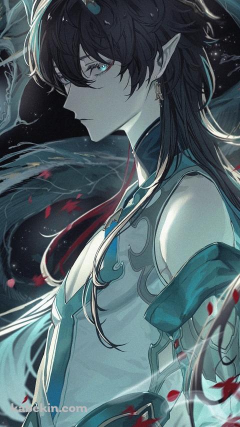 こちらに冷ややかな視線を送る丹恒 / ドラゴン / 崩壊:スターレイルのAndroidの壁紙(480px x 854px) スマホ用