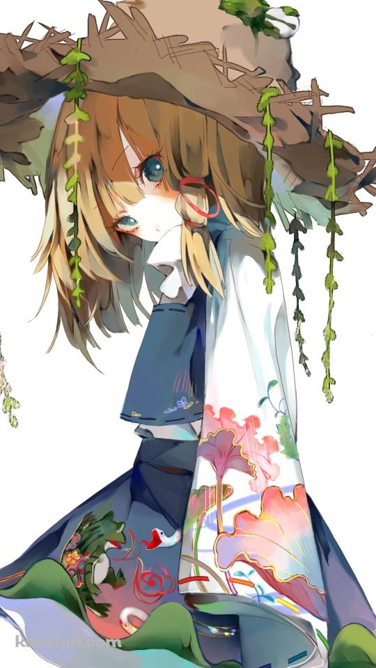 こちらを見る洩矢諏訪子(もりや すわこ) / 東方のAndroidの壁紙(540px x 960px) スマホ用