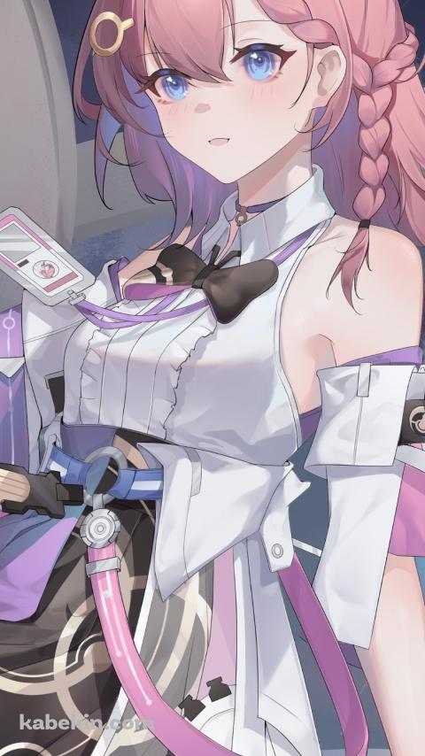 望遠鏡で星座を見る可愛いアスター / 崩壊:スターレイルのAndroidの壁紙(480px x 854px) スマホ用