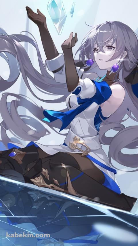 氷の上に座るブローニャ・ランド / 崩壊:スターレイルのAndroidの壁紙(480px x 854px) スマホ用