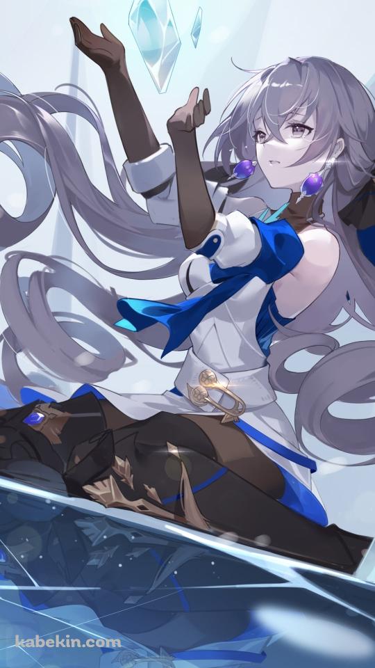 氷の上に座るブローニャ・ランド / 崩壊:スターレイルのAndroidの壁紙(540px x 960px) スマホ用
