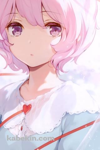 ピンクのショートヘアーの可愛い古明地さとり / 東方のAndroidの壁紙(320px x 480px) スマホ用