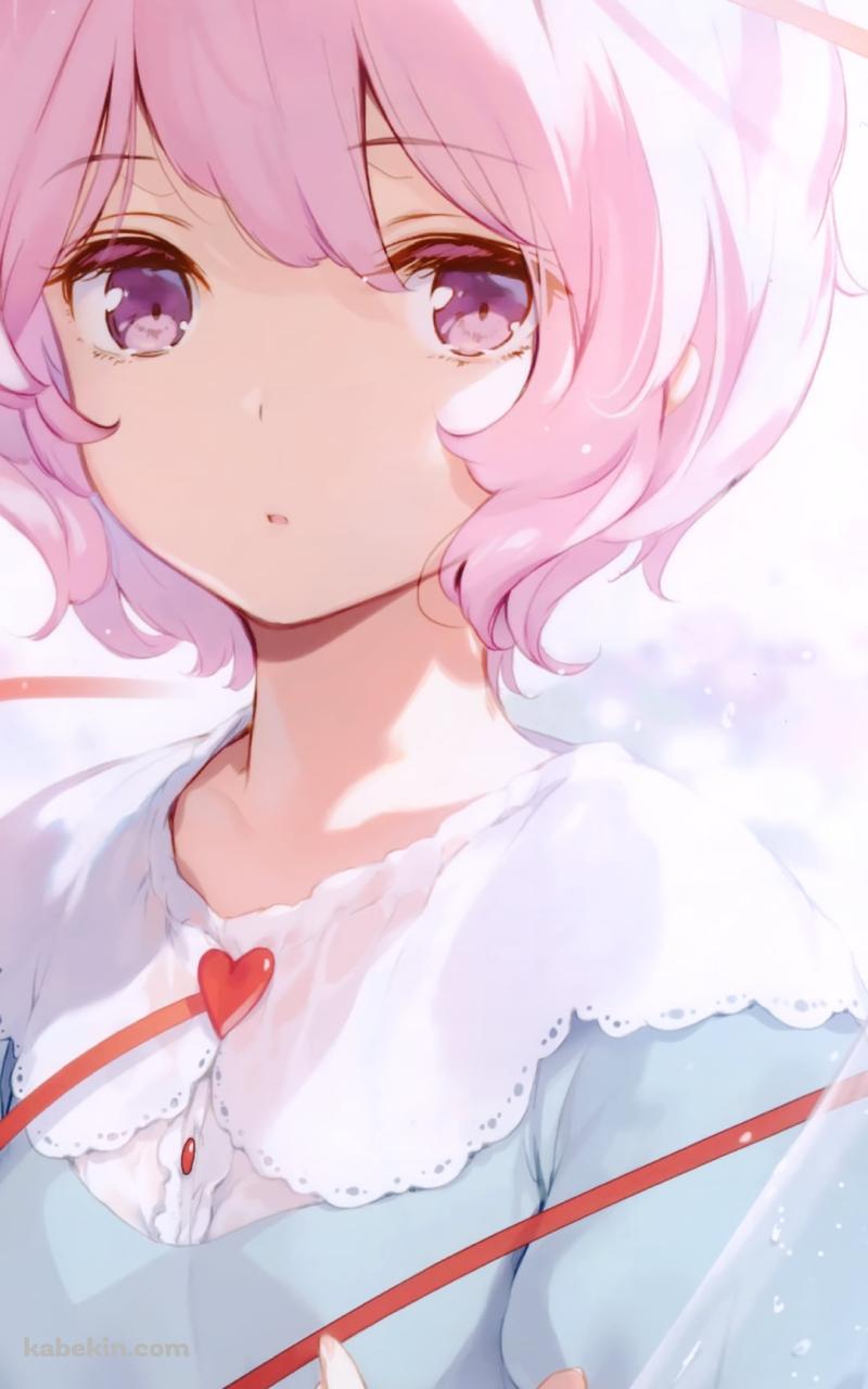 ピンクのショートヘアーの可愛い古明地さとり / 東方のAndroidの壁紙(800px x 1280px) スマホ用