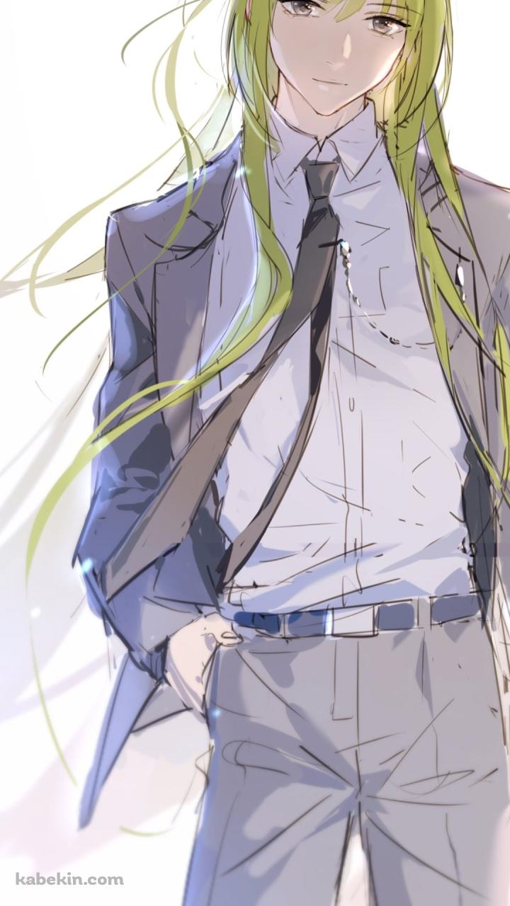 スーツを着るエルキドゥ / Fate/grand orderのAndroidの壁紙(720px x 1280px) スマホ用