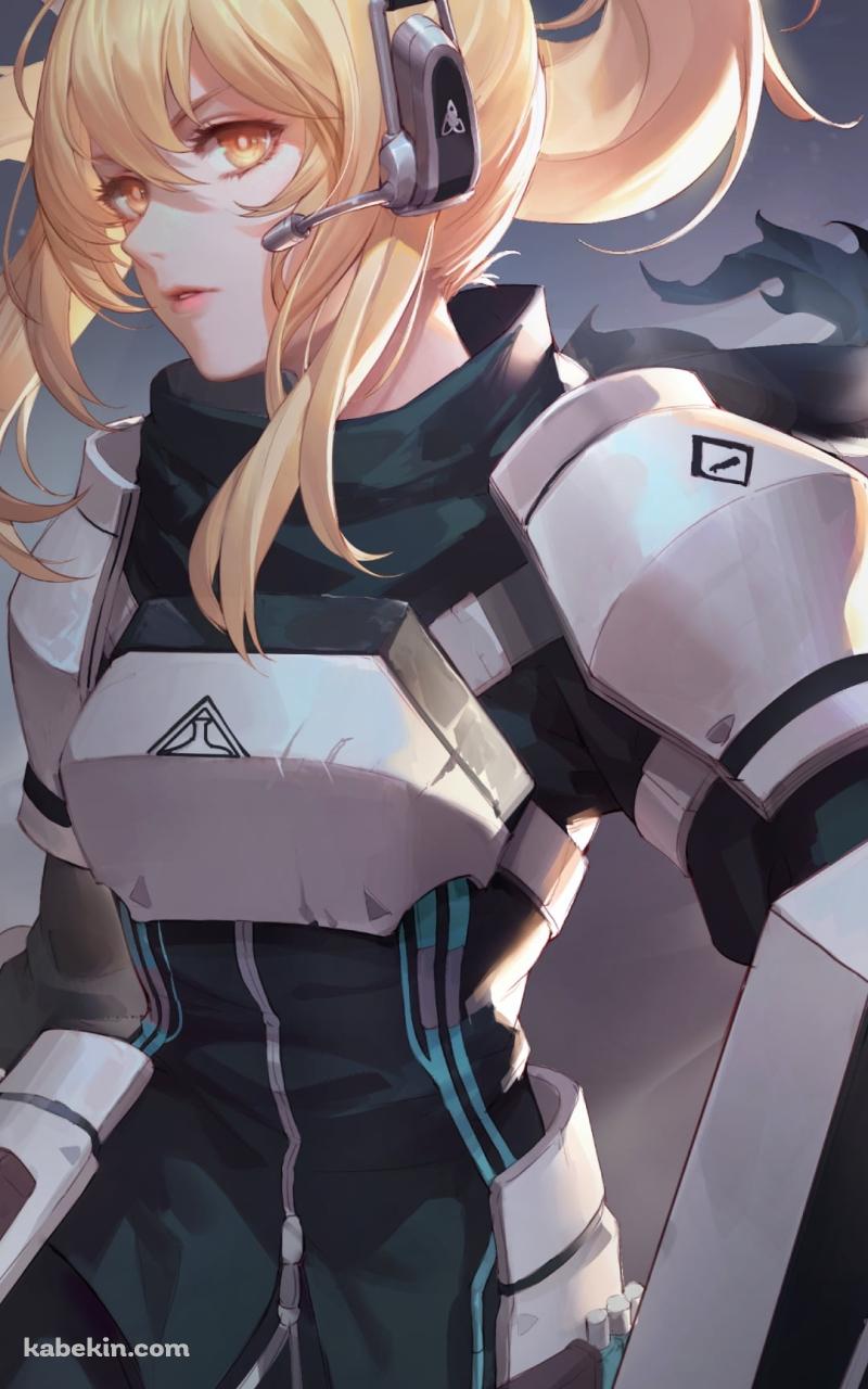 盾をかまえるニアール / アークナイツのAndroidの壁紙(800px x 1280px) スマホ用