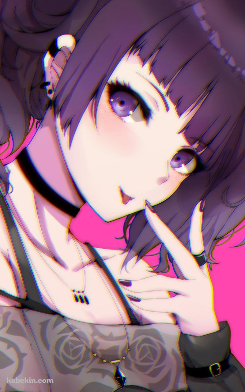 舌を出してピースをする可愛い田中摩美々（たなか まみみ） / アイドルマスターシャイニーカラーズのAndroidの壁紙(800px x 1280px) スマホ用