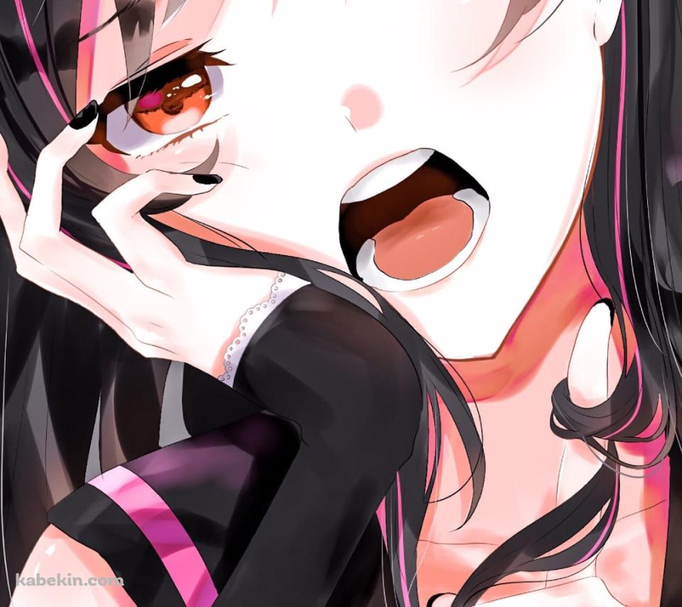 肘をついてこちらに話かけるキズナアイ / バーチャルYouTuber / VtuberのAndroidの壁紙(960px x 854px) スマホ用