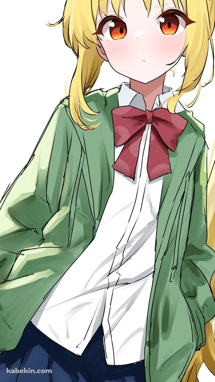 緑のジャンパーに手をつっこむ可愛い伊地知虹夏 / ぼっち・ざ・ろっく!のAndroidの壁紙(720px x 1280px) スマホ用