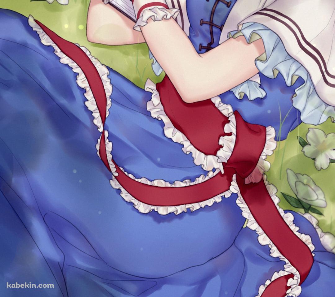 分厚い本を持つアリス・マーガトロイド / 上海人形 / 東方のAndroidの壁紙(1080px x 960px) スマホ用