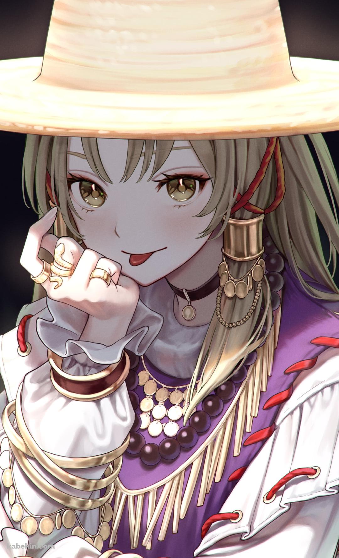 舌を出す洩矢諏訪子 (もりやすわこ) / 東方のAndroidの壁紙(1080px x 1776px) スマホ用