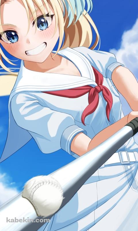 フルスイングする大沢瑠璃乃 / link!like!ラブライブ!のAndroidの壁紙(480px x 800px) スマホ用