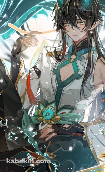 こちらを見つめる丹恒（たんこう） / 飲月 / 崩壊:スターレイルのAndroidの壁紙(360px x 592px) スマホ用