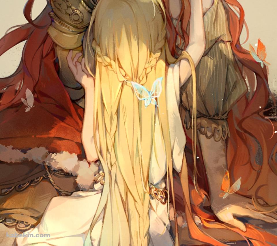 座り込むミケラの刃マレニア / エルデンリングのAndroidの壁紙(960px x 854px) スマホ用