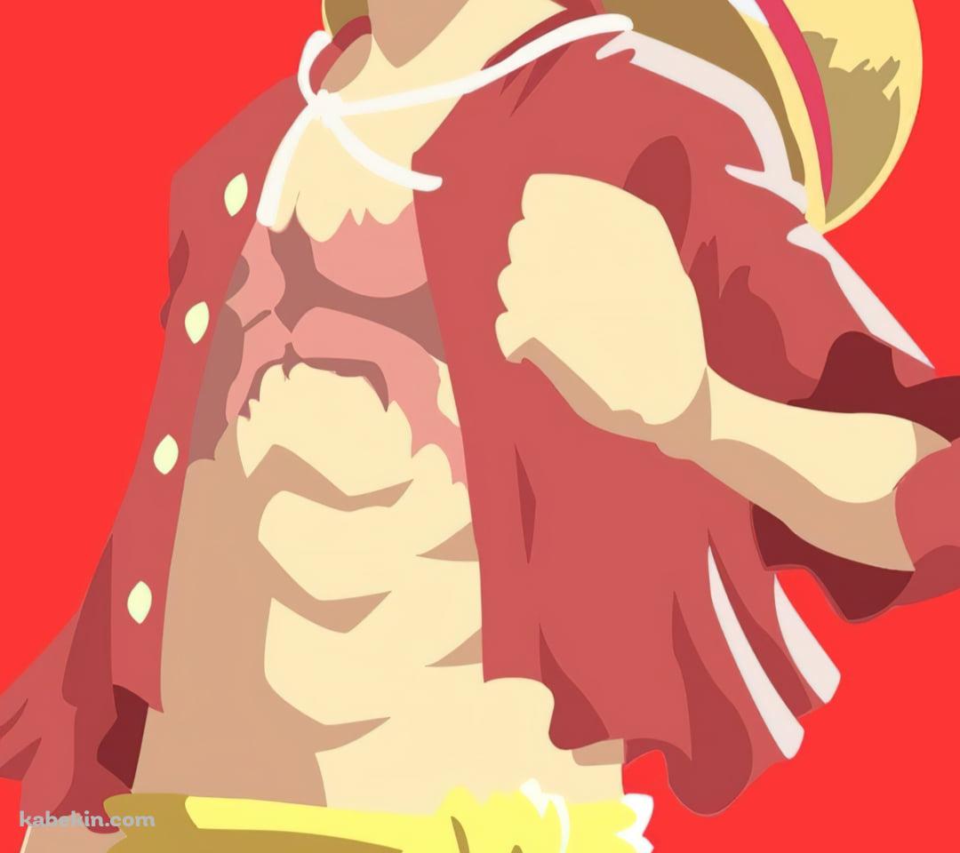 笑顔で拳を握るルフィ / ベクター / ONE PIECEのAndroidの壁紙(1080px x 960px) スマホ用