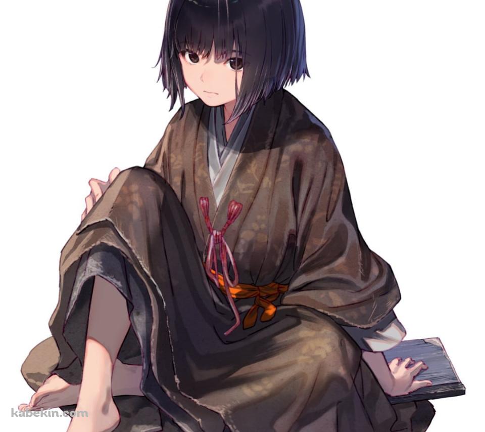 ボロボロのノートを持ち座る九郎 / SEKIROのAndroidの壁紙(960px x 854px) スマホ用
