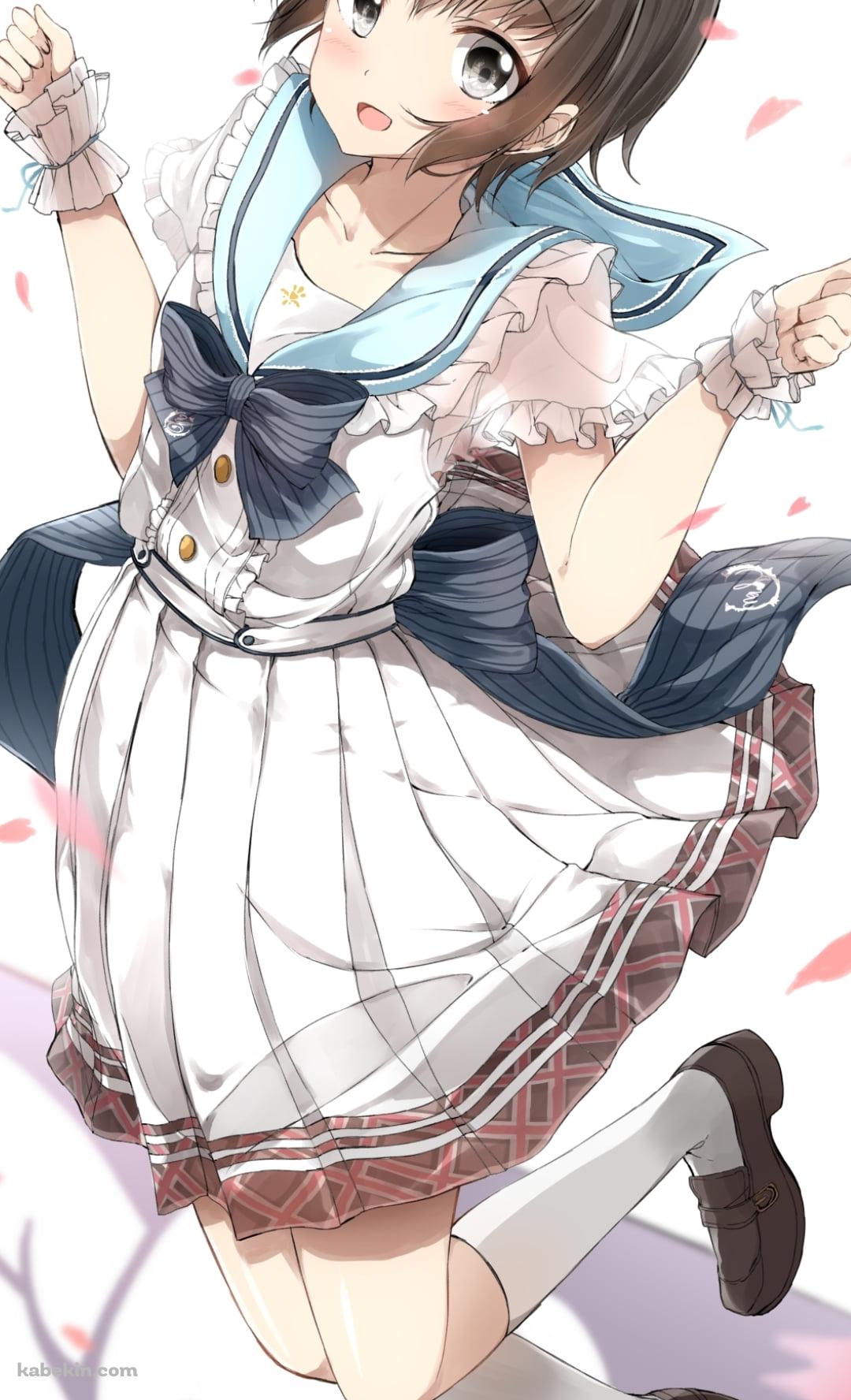 ジャンプする可愛い乙倉悠貴 (おとくらゆうき) / アイドルマスターシンデレラガールズのAndroidの壁紙(1080px x 1776px) スマホ用