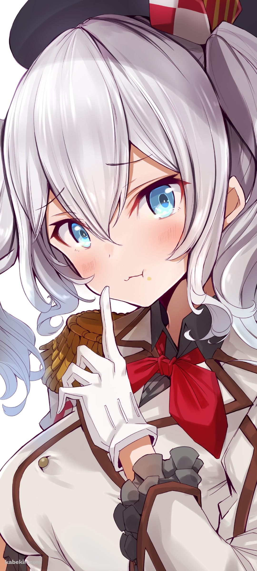 タマゴのサンドウィッチを持つ可愛い鹿島 / 艦これ / 艦隊これくしょんのAndroidの壁紙(1080px x 2400px) スマホ用