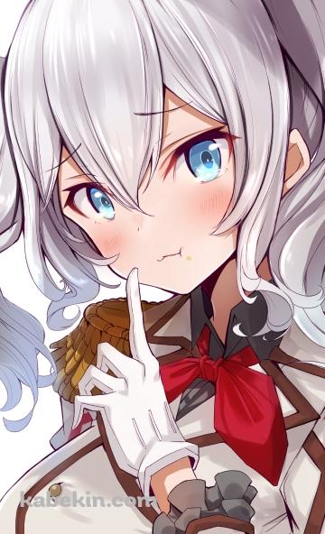 タマゴのサンドウィッチを持つ可愛い鹿島 / 艦これ / 艦隊これくしょんのAndroidの壁紙(360px x 592px) スマホ用