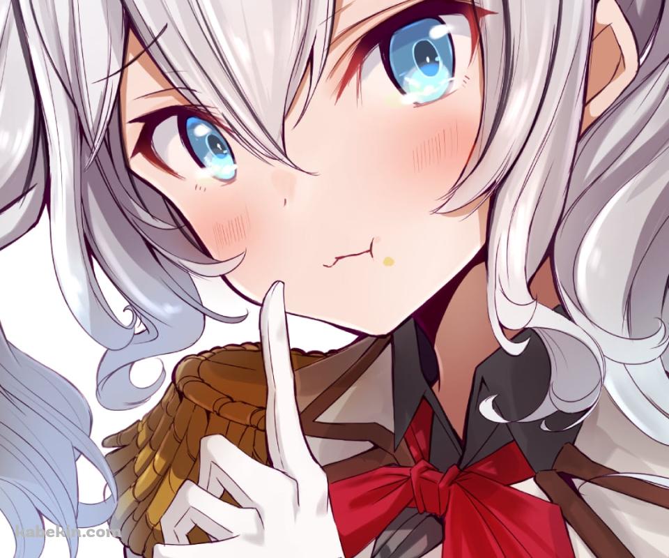タマゴのサンドウィッチを持つ可愛い鹿島 / 艦これ / 艦隊これくしょんのAndroidの壁紙(960px x 800px) スマホ用