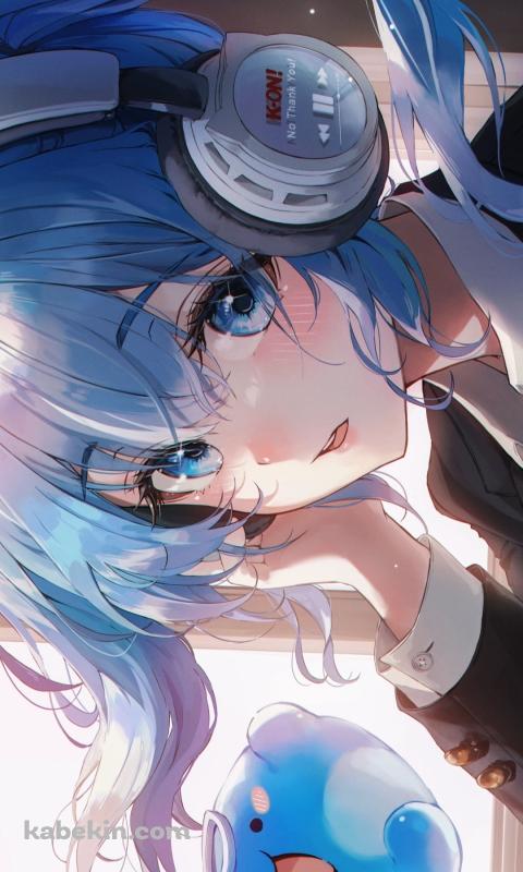 ヘッドセットをつけた可愛いARAHASHI TABI / バーチャルYouTuberのAndroidの壁紙(480px x 800px) スマホ用
