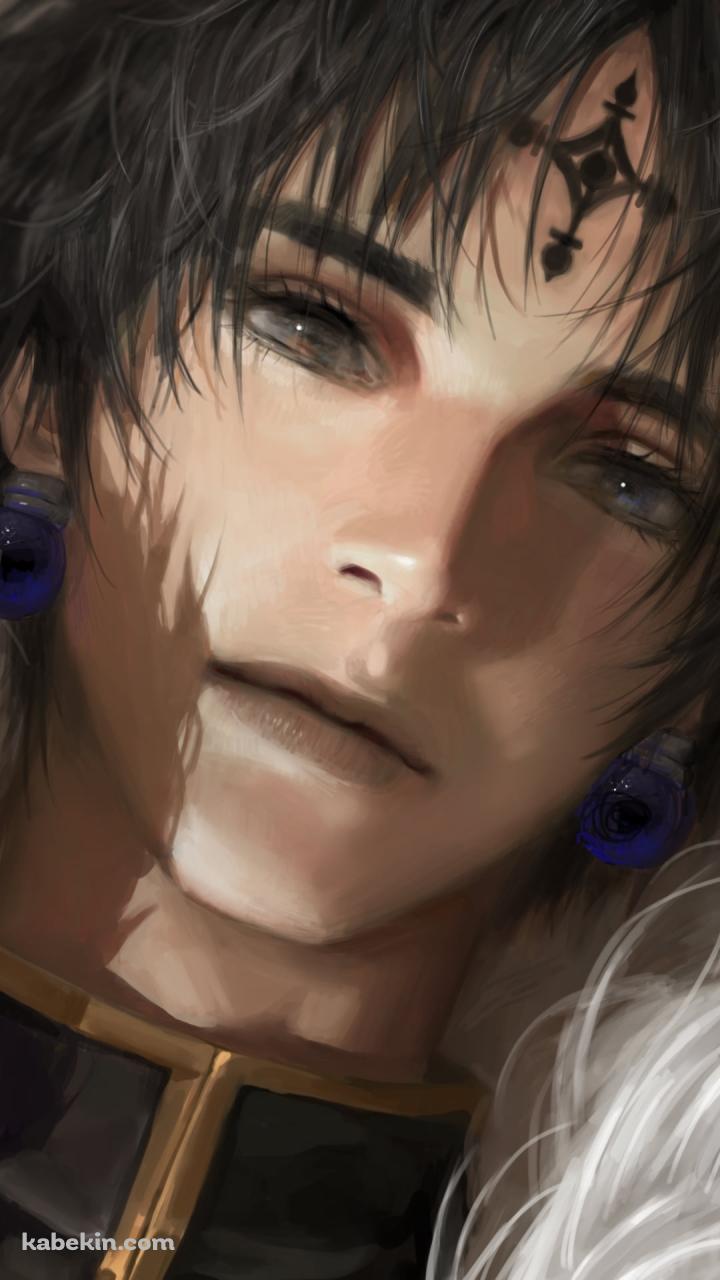 リアリスティックなタッチで描かれたクロロ=ルシルフル / ハンターxハンターのAndroidの壁紙(720px x 1280px) スマホ用