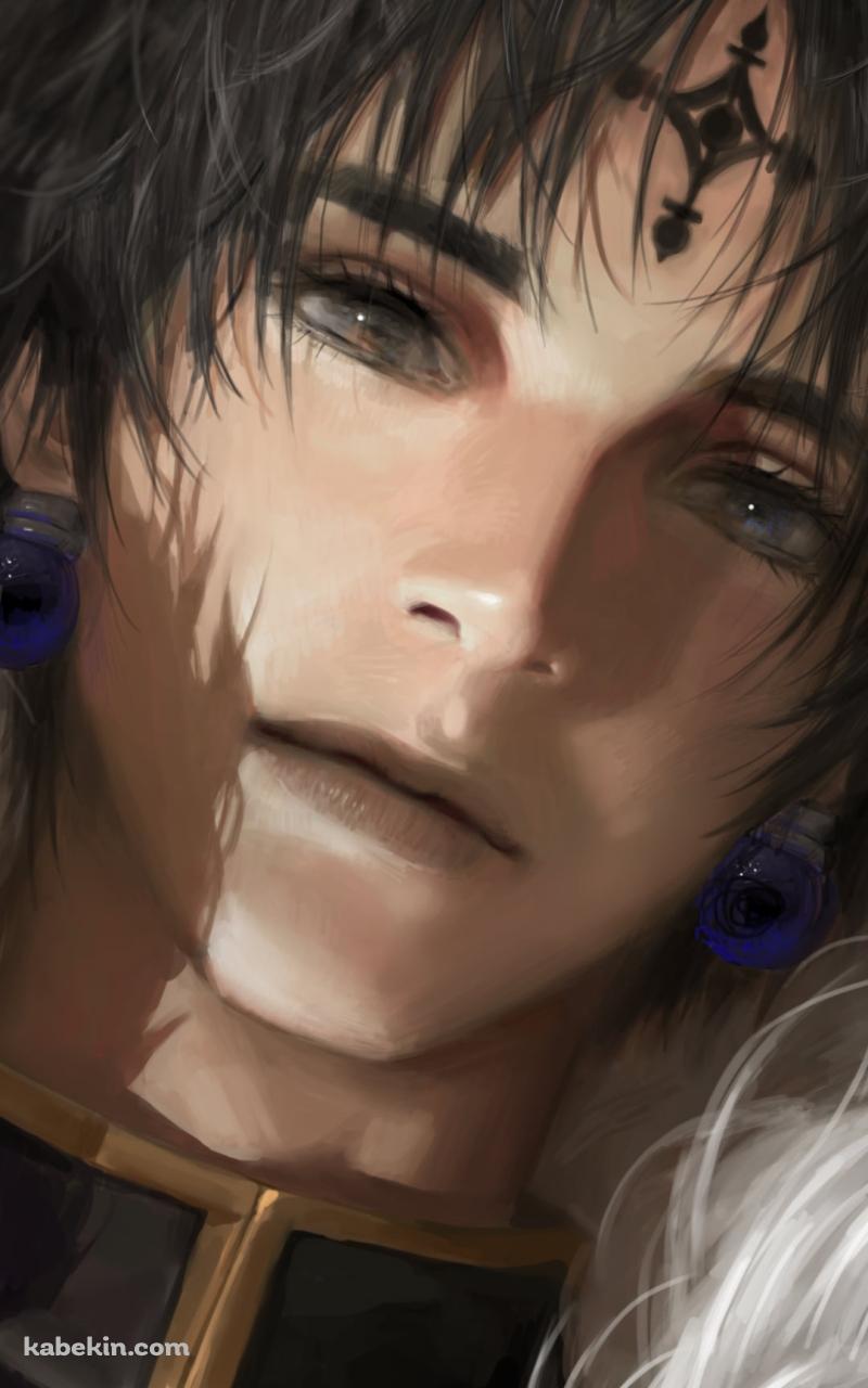 リアリスティックなタッチで描かれたクロロ=ルシルフル / ハンターxハンターのAndroidの壁紙(800px x 1280px) スマホ用