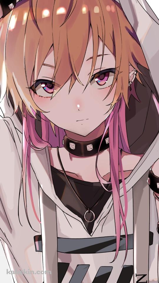 白いフードをはずしながらこちらを見つめる二宮飛鳥 / アイドルマスターシャイニーカラーズのAndroidの壁紙(540px x 960px) スマホ用