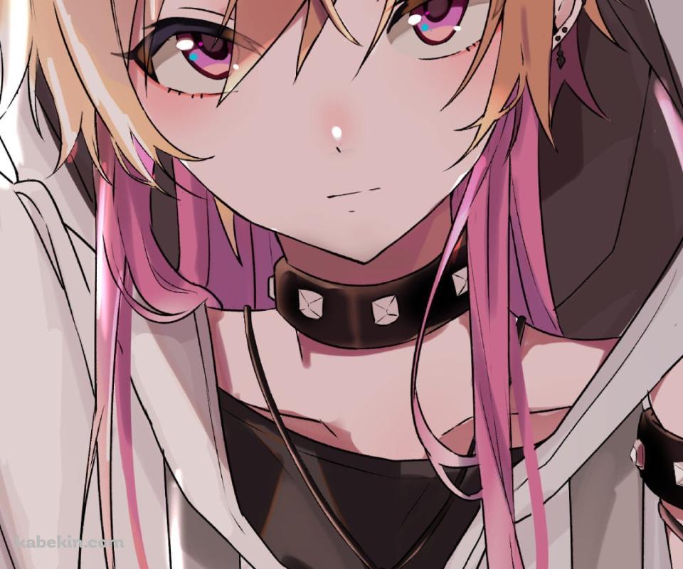 白いフードをはずしながらこちらを見つめる二宮飛鳥 / アイドルマスターシャイニーカラーズのAndroidの壁紙(960px x 800px) スマホ用