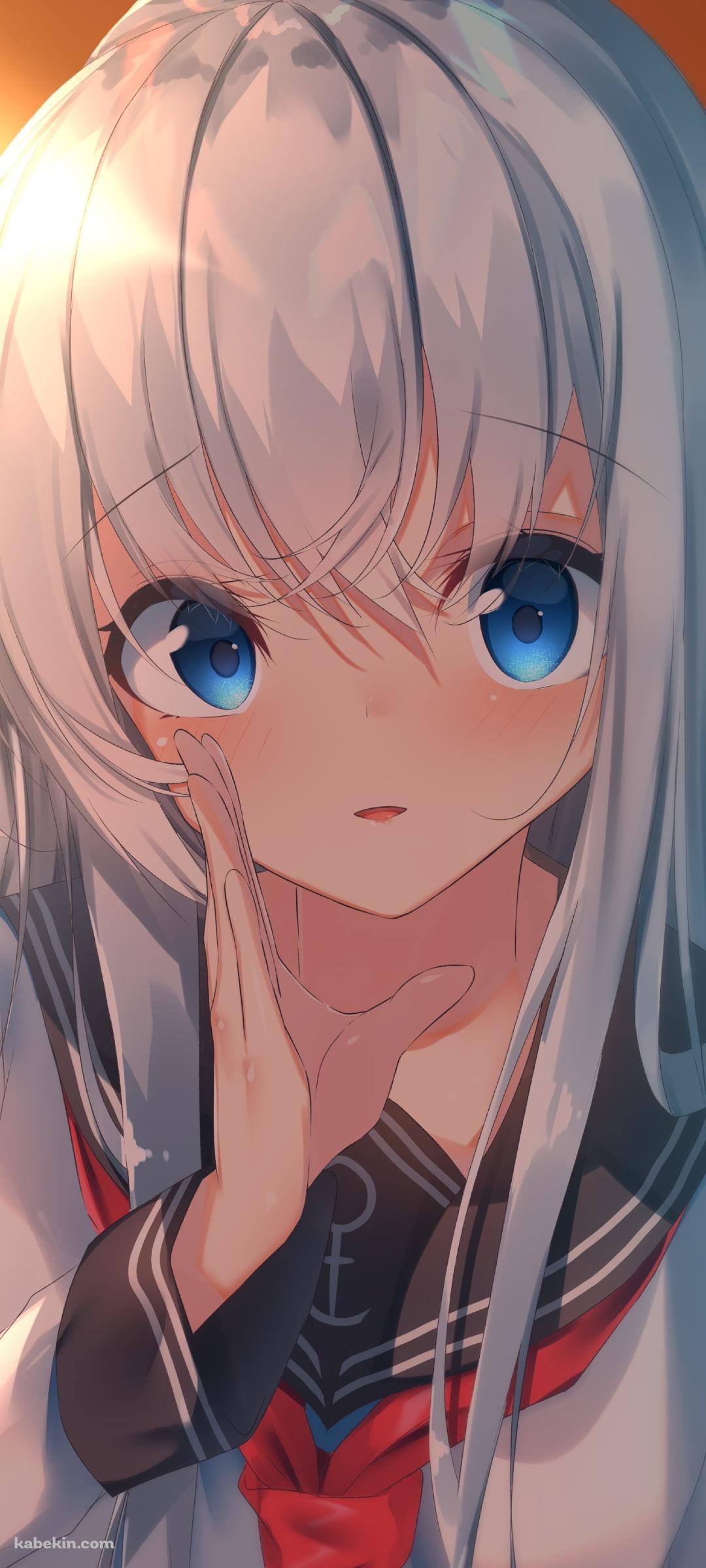 制服姿の可愛い響 / 艦これ / 艦隊これくしょんのAndroidの壁紙(1080px x 2400px) スマホ用