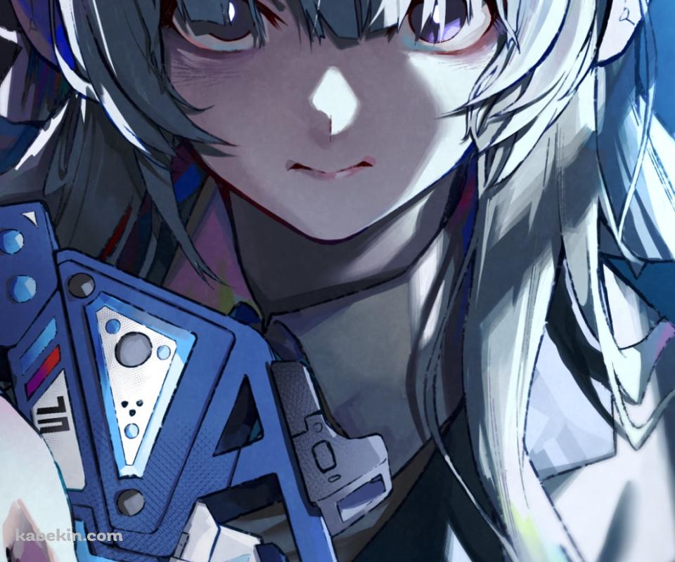銃を持ちこちらを見つめる生塩ノア / ブルアカ / ブルーアーカイブのAndroidの壁紙(960px x 800px) スマホ用